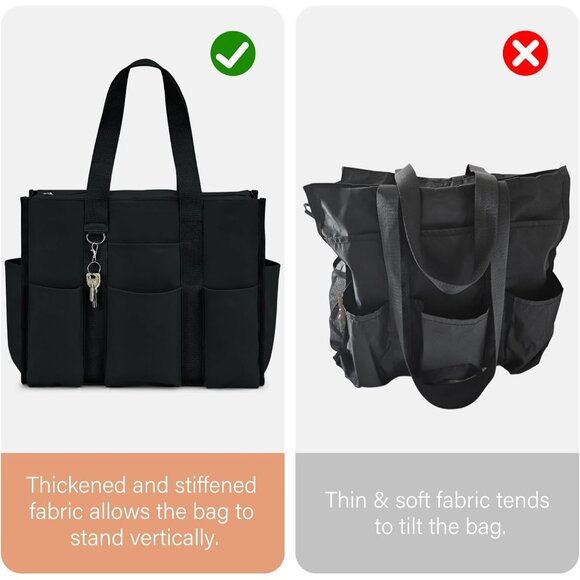 Multi-Purpose Large Tote Bag for Work or School - Waterproof & Organizer Design - Picture 7 of 7
